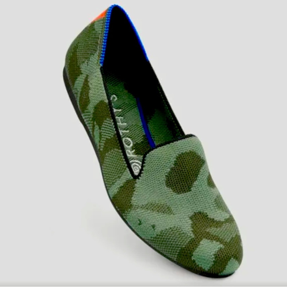 Rothy’s Olive Camo Loafer